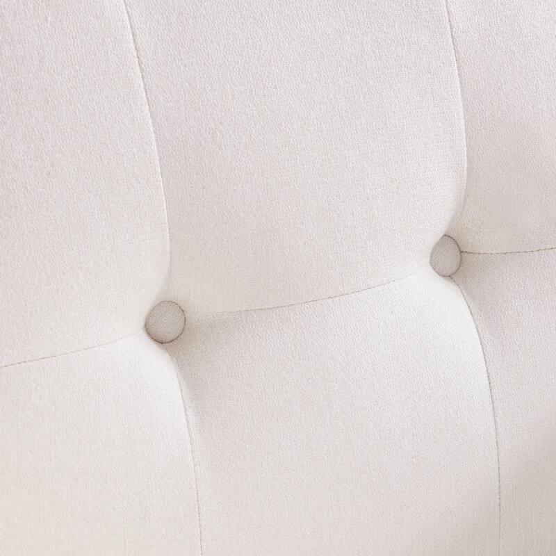 Tufted-Fabric-Upholstered-Accent Chair