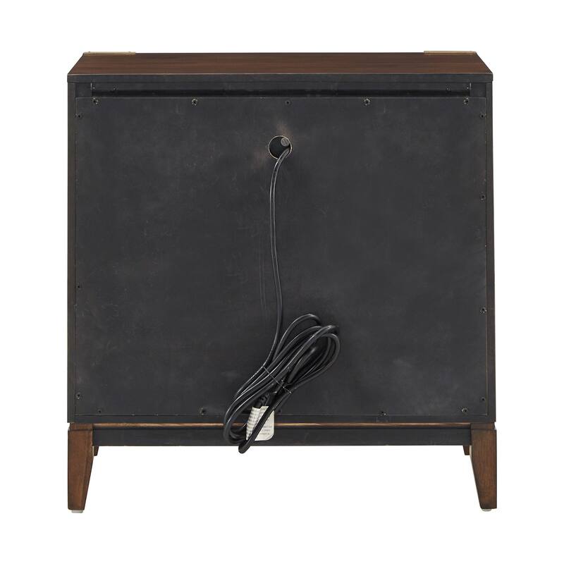 Khourush 26" Wide 2 - Drawer Campaign Nightstand by iNSPIRE Q Modern
