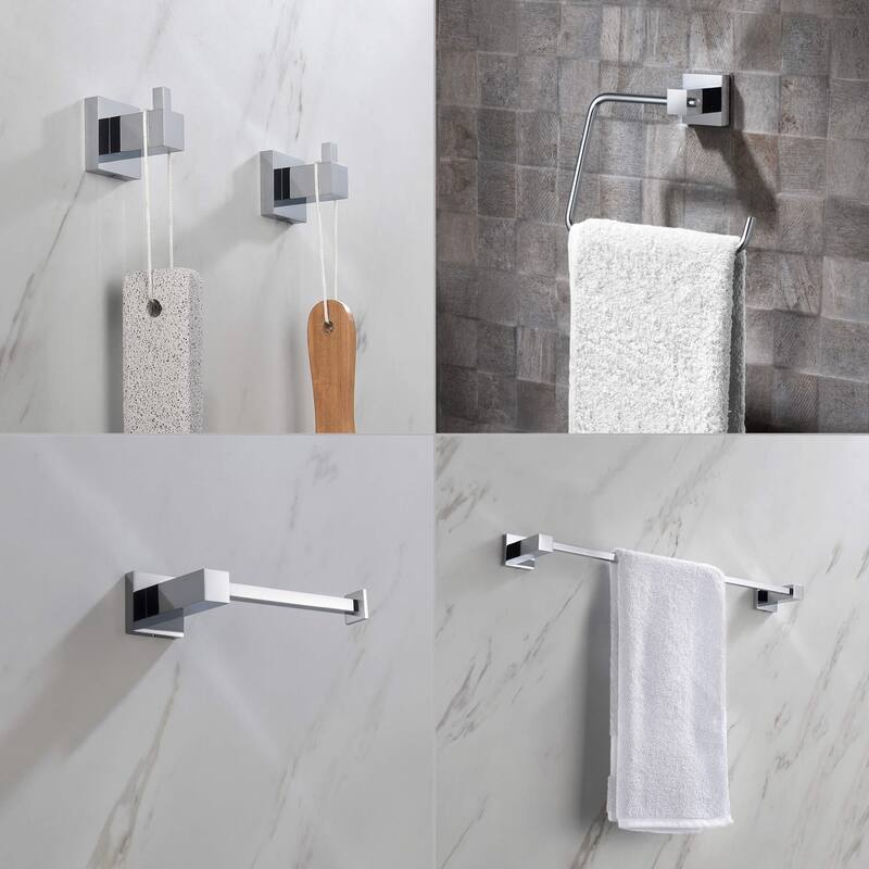Cube 5-Piece Bathroom Hardware Set