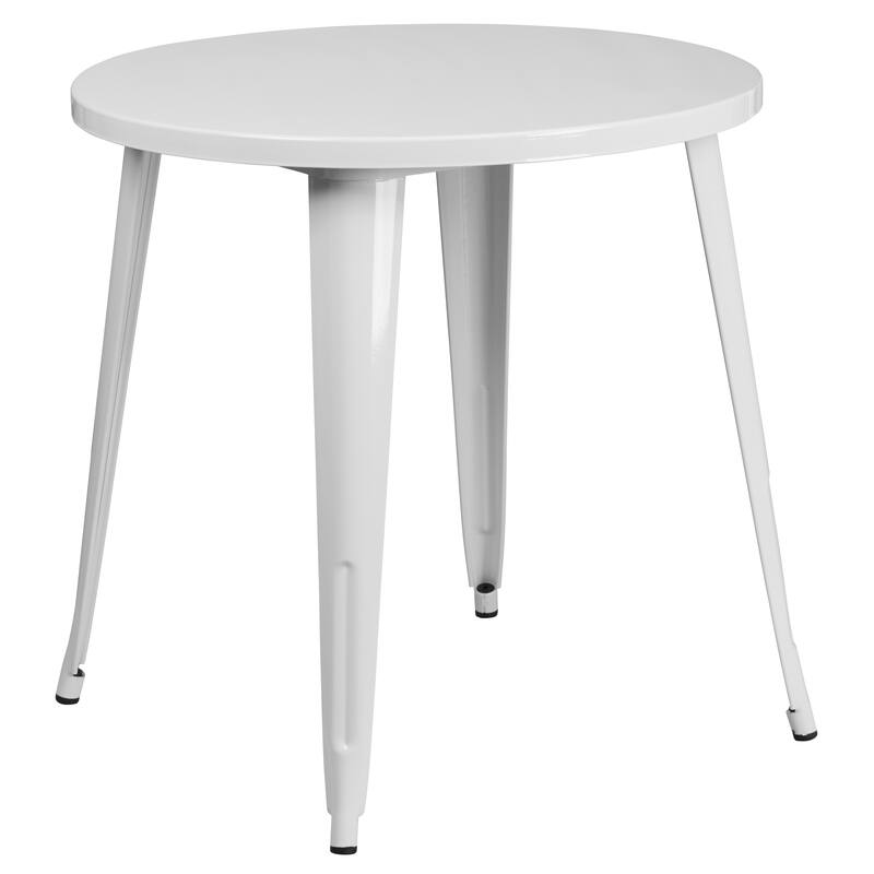 30-inch Round Metal Table and Chairs 5-piece Set