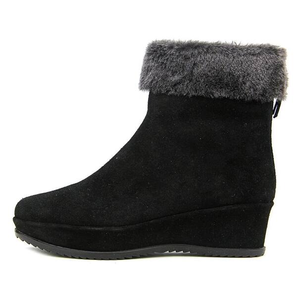 Shop Stuart Weitzman Bundle Women Round Toe Suede Black Winter