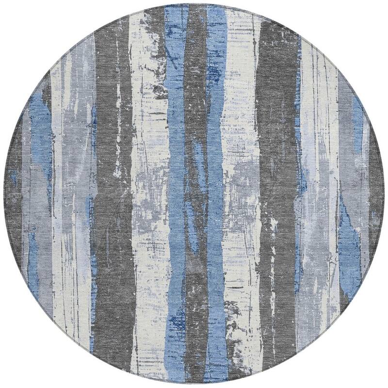 HomeRoots Striped Transitional Rectangle Outdoor Rug