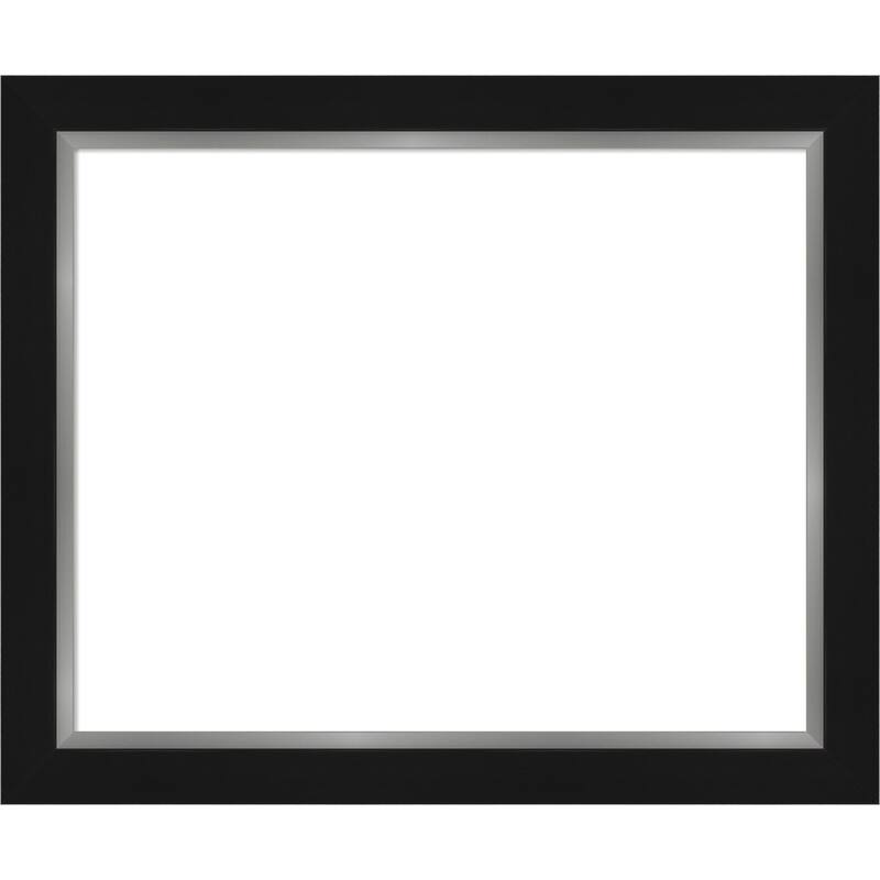 Amanti Art Eva Black Silver Framed Dry Erase Magnetic Board