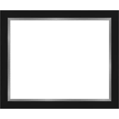 Amanti Art Eva Black Silver Framed Dry Erase Magnetic Board