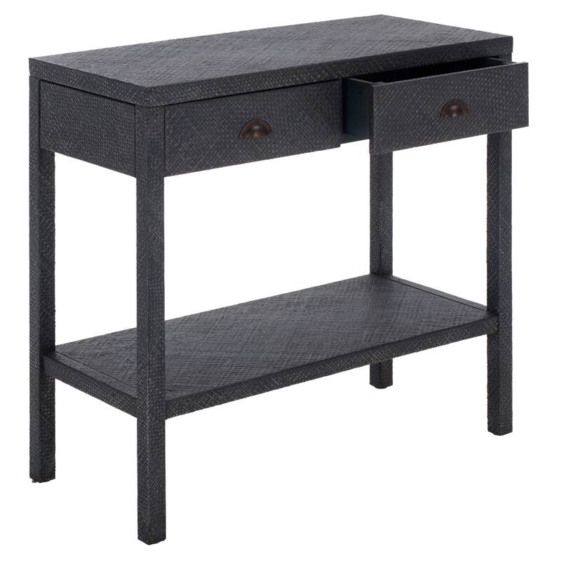 SAFAVIEH Francisca 2-Drawer 1-Shelf Console Table - 31" W x 14" L x 30" H - 31"W x 14"D x 30"H