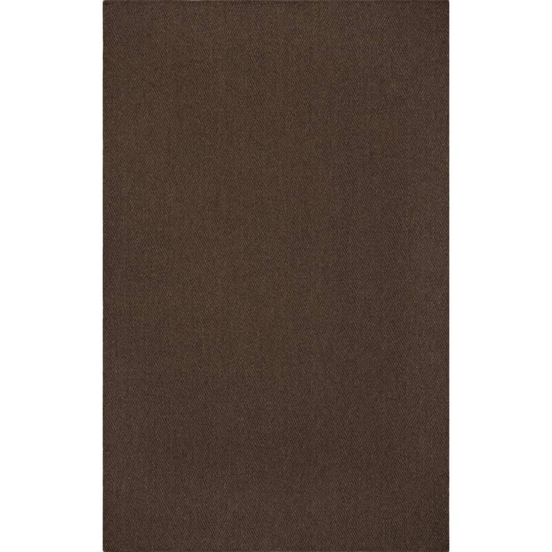 Addison Jaxon Herringbone Wool Area Rug - 8' x 10' - Brown - Rectangle