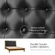 preview thumbnail 13 of 18, Leocadia Mid-century Modern Button-tufted Genuine Leather Solid Wood Platform Bed with Charging Ports by HULALA HOME
