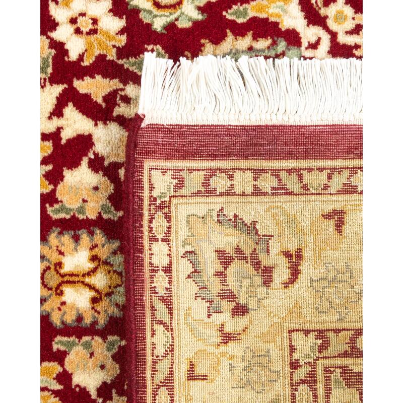 Overton Handknotted Wool Traditional Oriental Red Area Rug - 3' x 5'