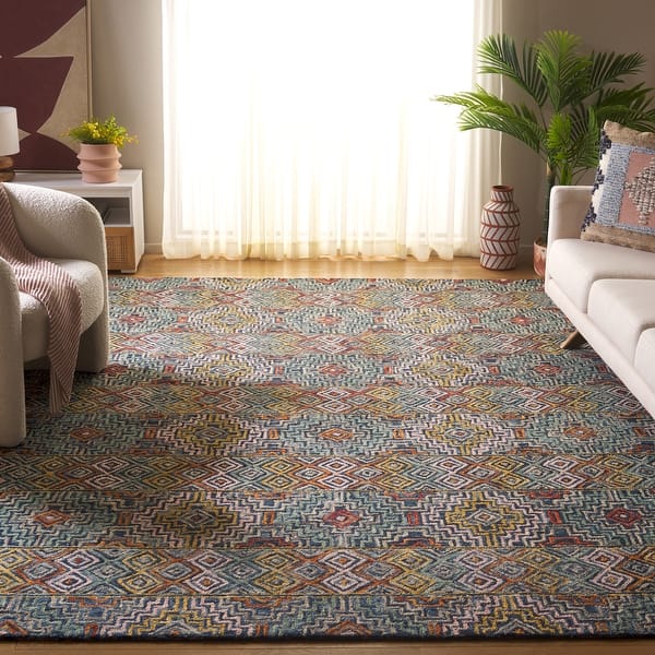 slide 2 of 15, SAFAVIEH Handmade Aspen Agita Bohemian & Eclectic Tribal Wool Rug
