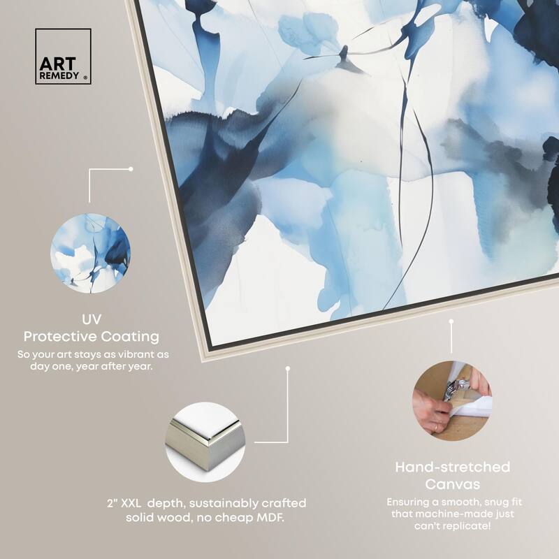 Fleur Bleue II Canvas by Art Remedy
