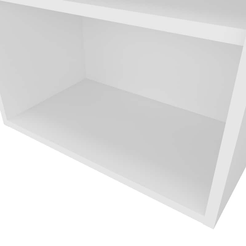 Guadalupe Wall Cabinet in Melamine with Open Storage