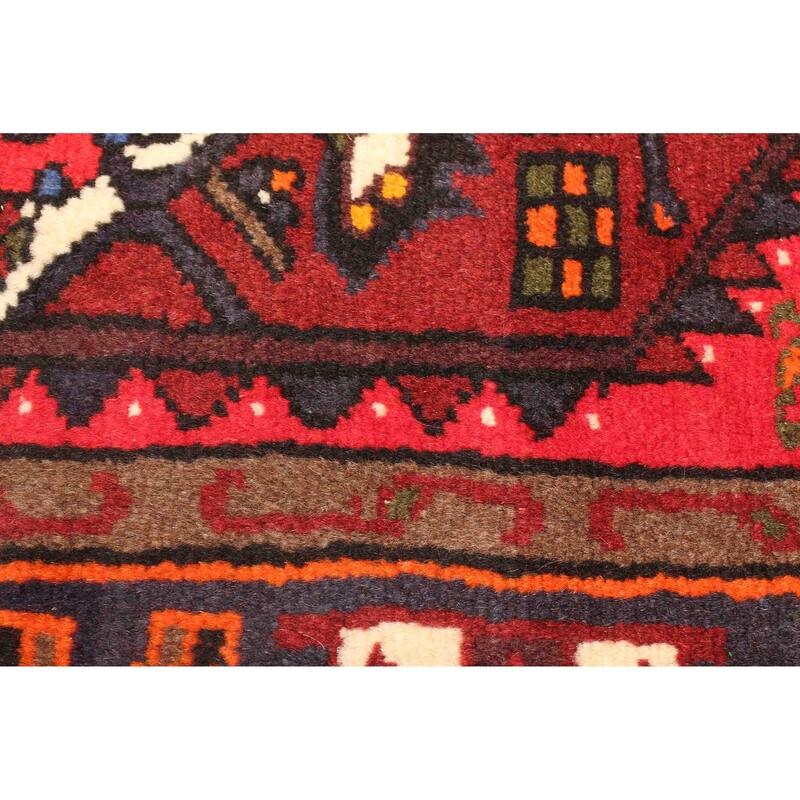 ECARPETGALLERY Hand-knotted Andelz Red Wool Rug - 4'3 x 6'6