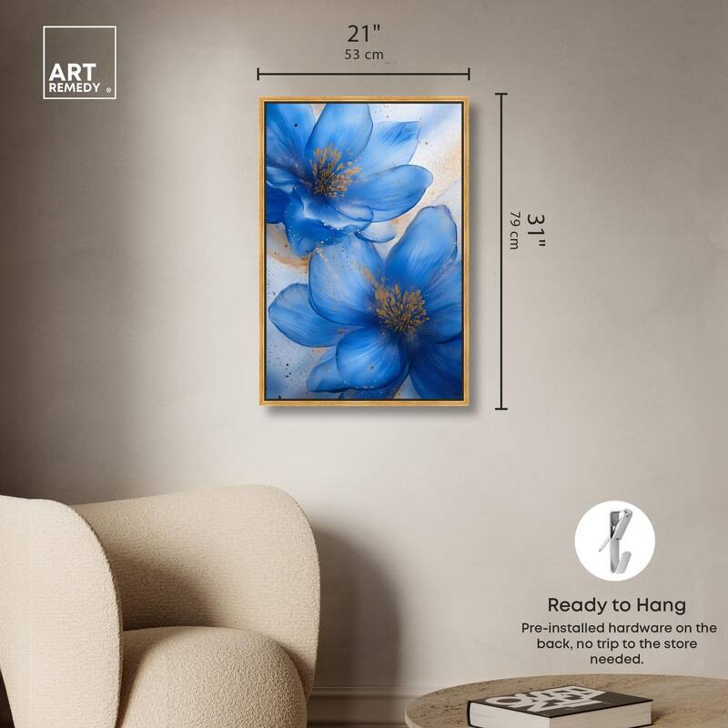 Twilight Teal Tint II Canvas by Art Remedy