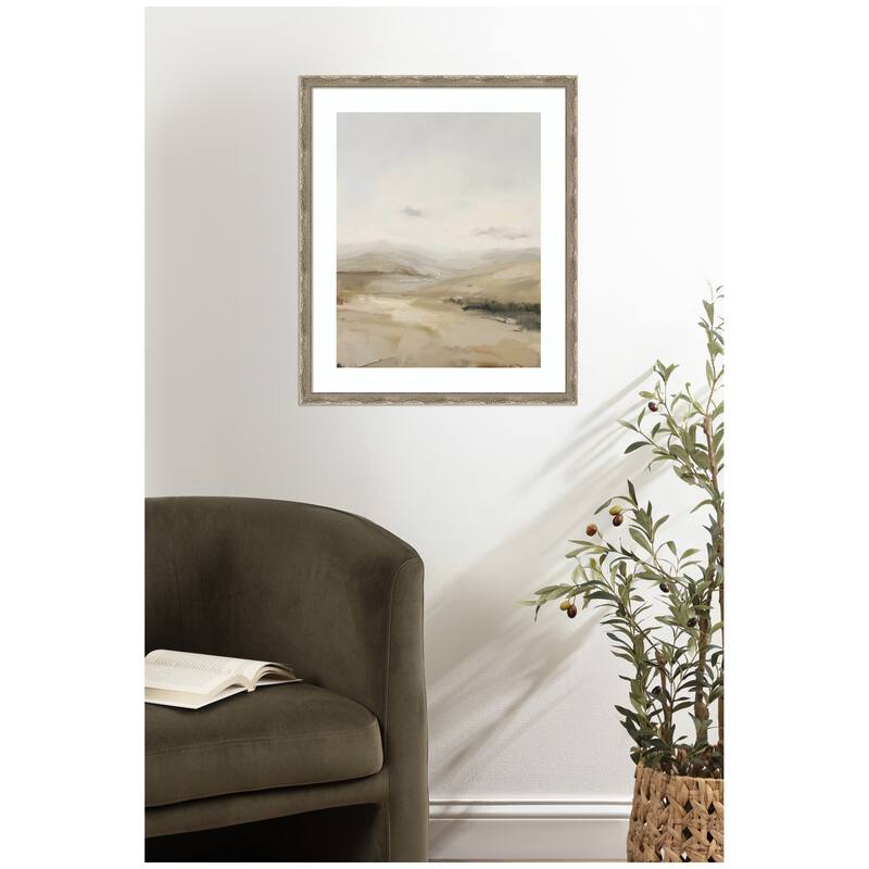 Kate and Laurel Fading Fields I by Amy Lighthall Framed Wall Art Print