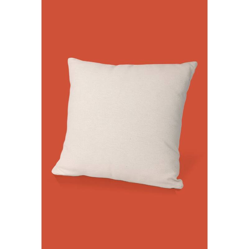 Fursat Ivory Throw Pillow with Insert, 18X18 - 18X18
