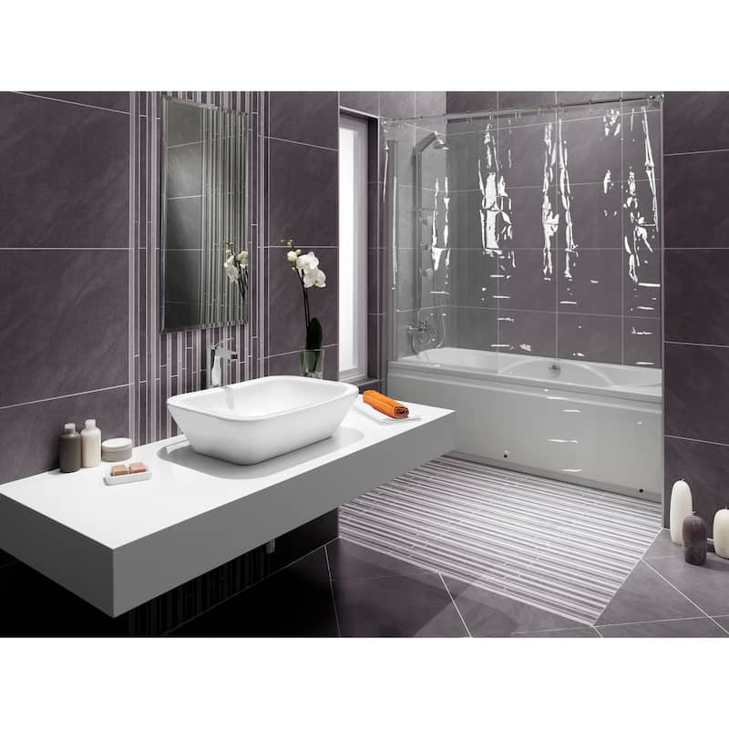 Utopia Alley 3G Clear PEVA Shower Liner - Clear Shower Curtain Liner, Bathroom PEVA Transparent Shower Curtain, (71"x71")