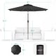preview thumbnail 41 of 57, BONOSUKI LED Patio 9Ft Market Umbrella,Outside Deck Table Umbrella
