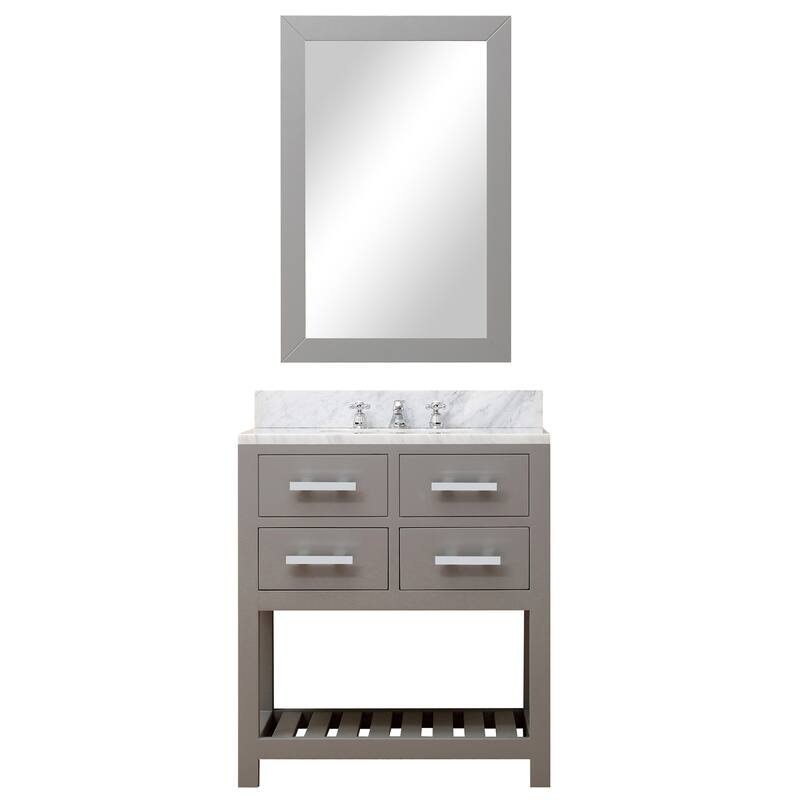 Water Creation Madalyn 30-inch Cashmere Grey Single Sink Bathroom Vanity