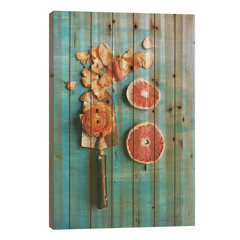 She Made Her Own Sunshine Print On Wood by Olivia Joy StClaire - Multi-Color - 40x26x1.5
