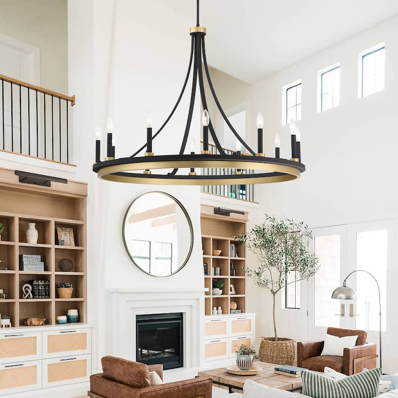 Acroma 12-light 40In Modern Farmhouse Large Empire Chandelier