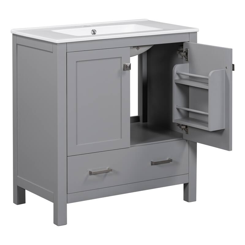 30" Bathroom Vanity with Single Sink