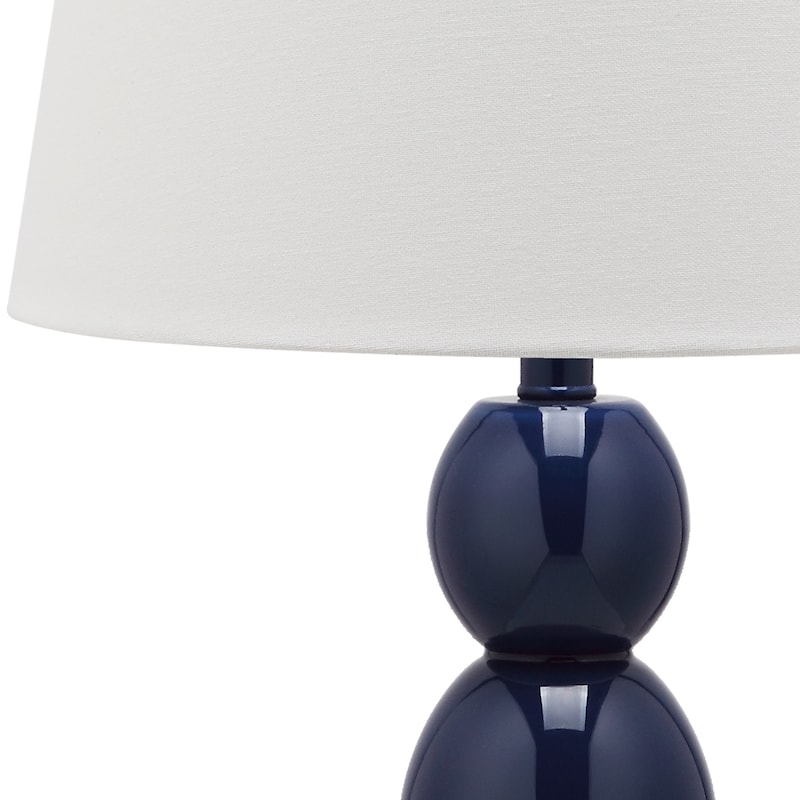 SAFAVIEH Lighting Natasha 28-inch Three Sphere Glass White Table Lamp (Set of 2) - 14"x14"x26.5" - 14Wx14Dx27H