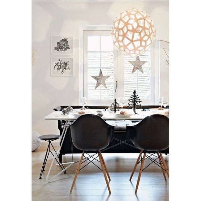 Modern Plastic Dining Chair with Eiffel Dowel Wood Legs – Mid-Century Accent Chair for Kitchen, Dining Room, or Office