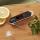 preview thumbnail 3 of 2, InstaTrack Folding Digital Instant Read Meat Food Grill BBQ Kitchen Cooking Thermometer with Folding Probe, White