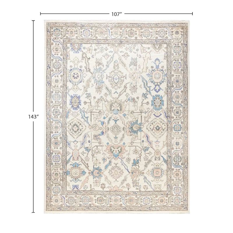 Serapi One-of-a-Kind Hand-Knotted Area Rug - Ivory - 8' 11" x 11' 11"