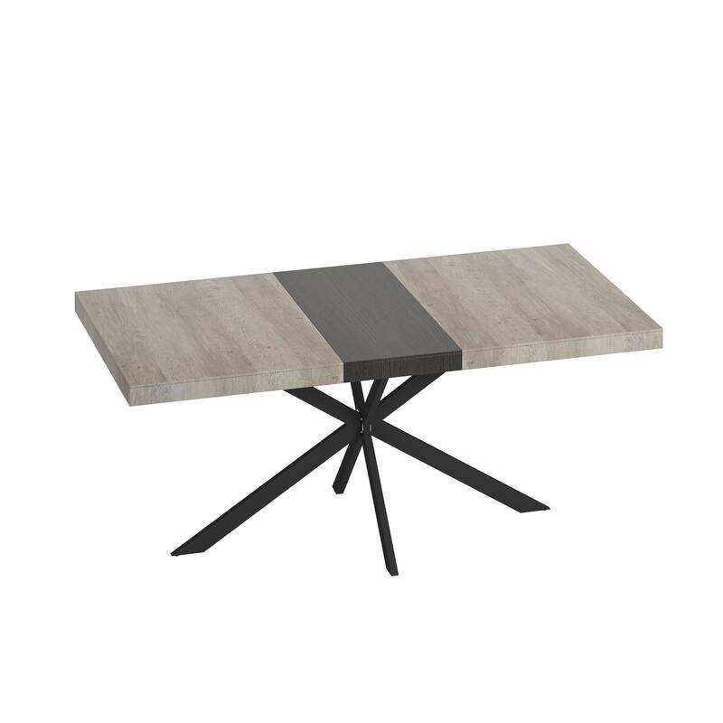 55.11"-70.86" Retro Rectangular Stretch Dining Table