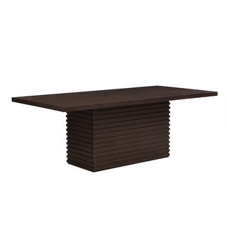 Rectangular Dining Table 84 Inch Solid Wood Seats 6 Kitchen Office Desk ...