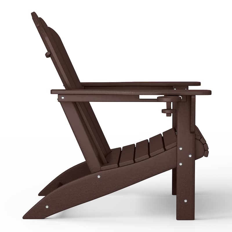 Aderson Outdoor Poly Adirondack Chair Set with Coffee Table