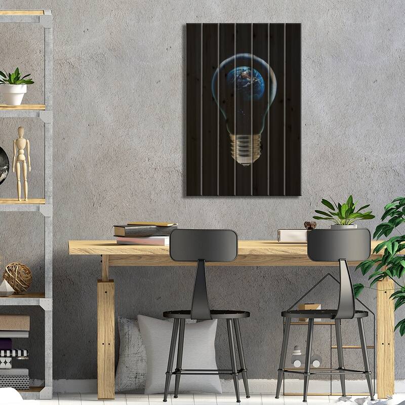 The Four Elements IV Print On Wood by Stefan Eisele - Multi-Color