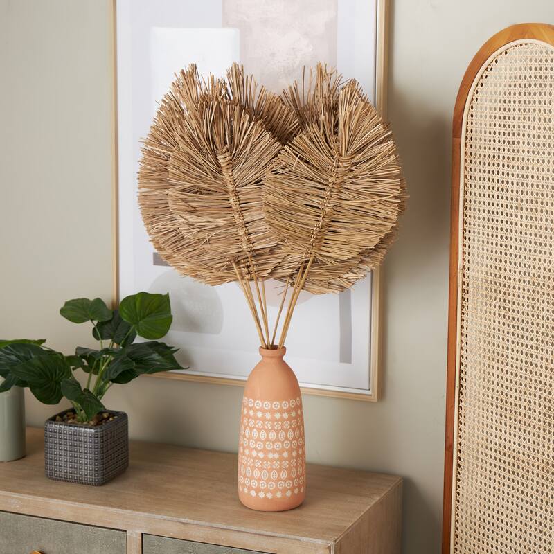 Brown Dried Plant Tall Spear Home Decor Natural Foliage with Sharp Stems - Brown