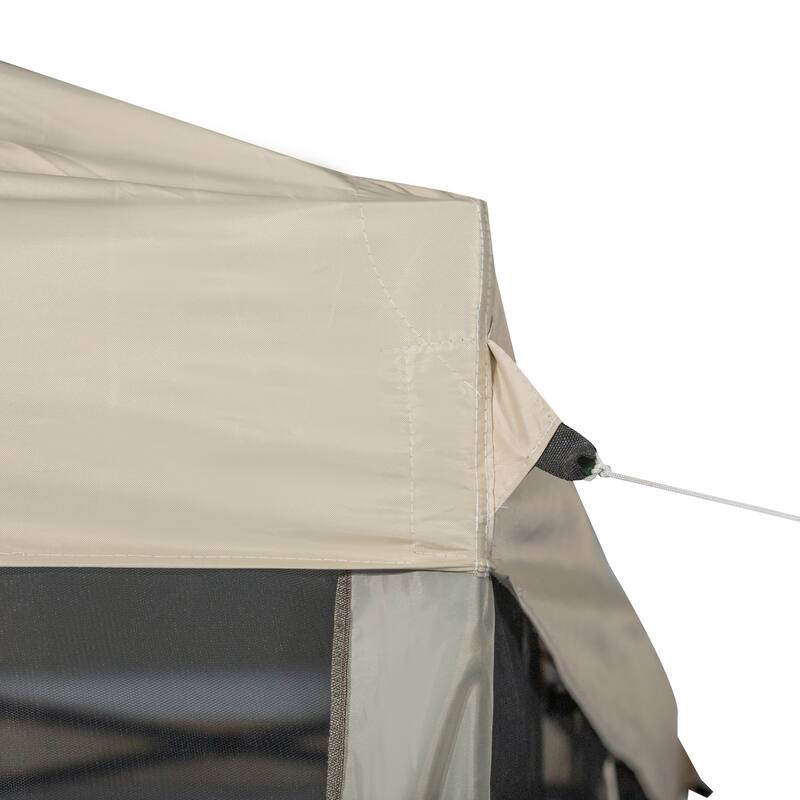 Outsunny Pop-up Canopy 10' x 10' Vendor Tent w/ Removable Mesh Walls