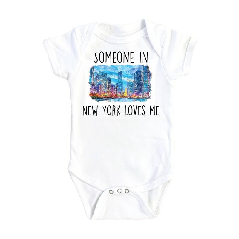 New York Scene - Baby Boy Girl Clothes Infant Bodysuit Funny Cute Newborn 1B - Natural - Newborn