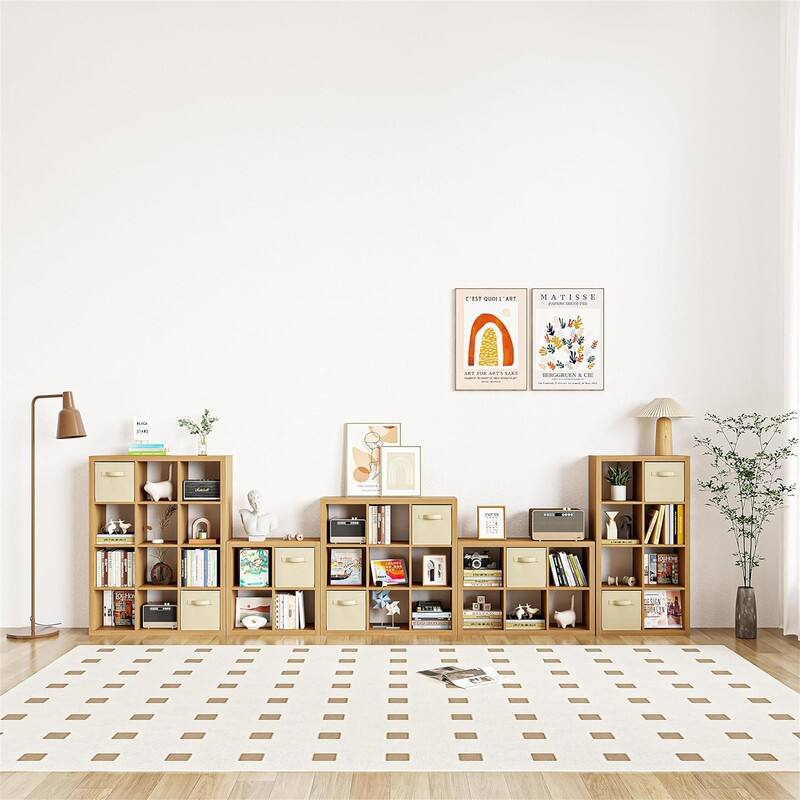 9 Cube Storage Organizer with Back Panels - 10.2"D x 37.7"W x 37.7"H