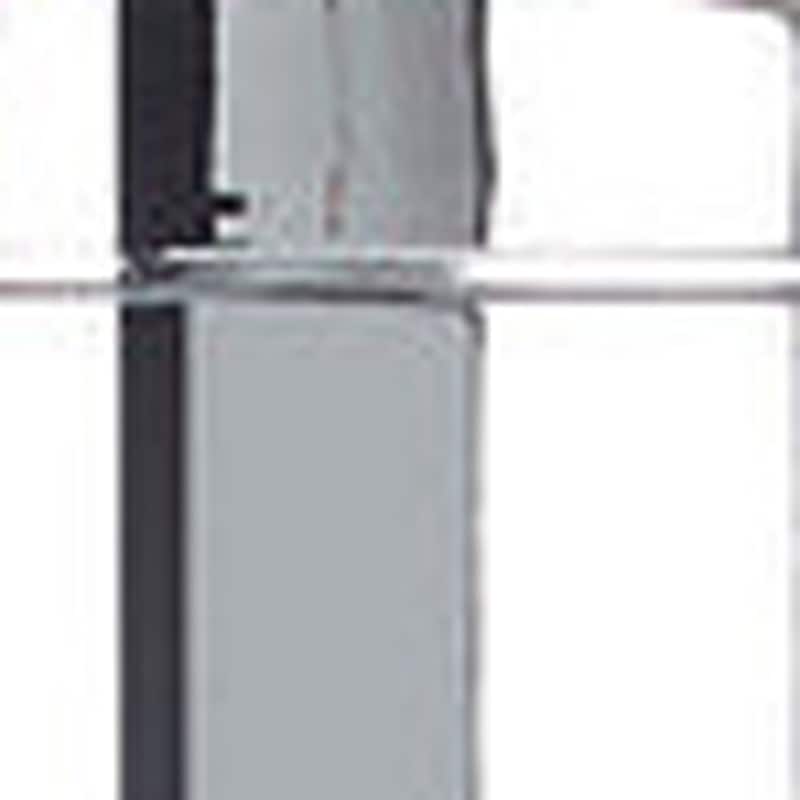 HomeRoots Silver Heavy Duty Plastic Two Chamber Wall Mount Soap Dispenser - 7.25' X '7' X '3.25
