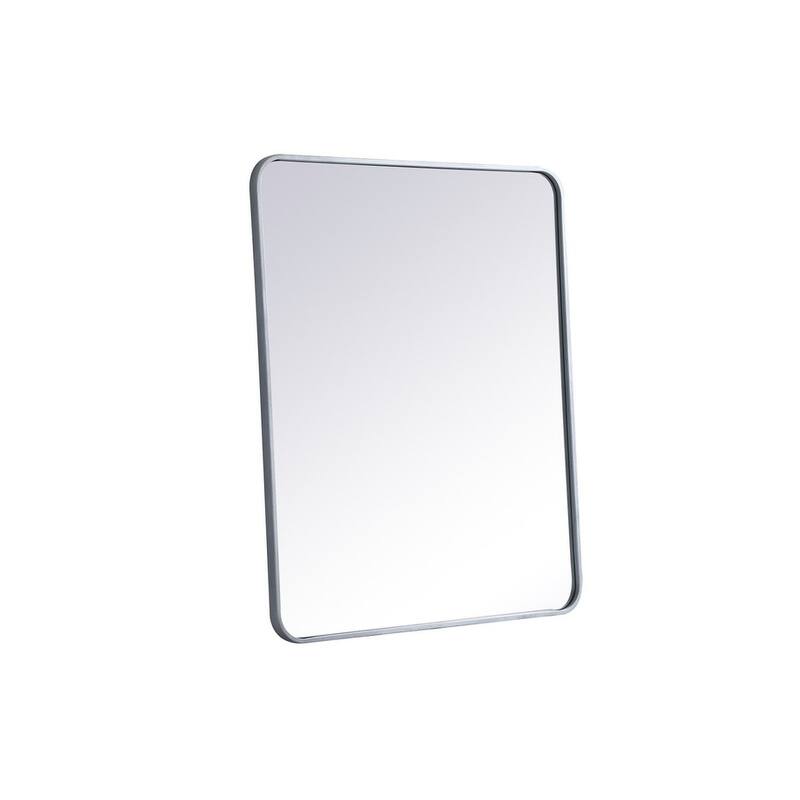 Ezra Soft Corner Metal Rectangular Mirror