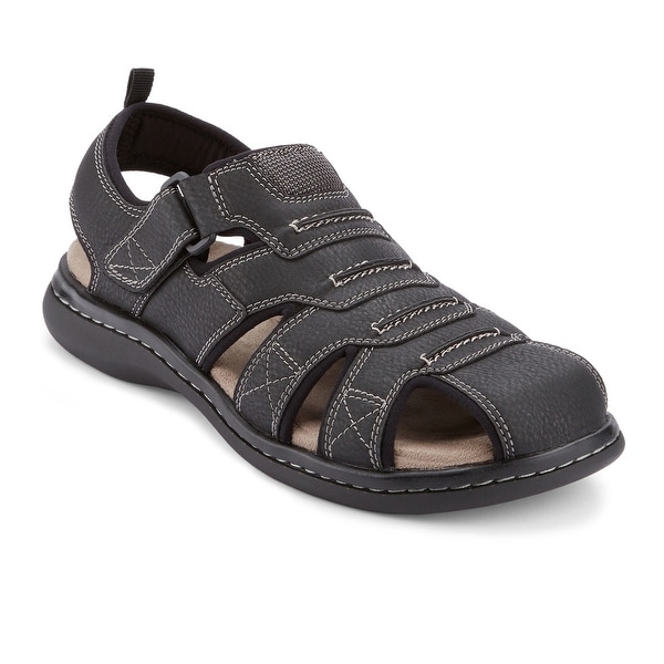 mens black fisherman sandals