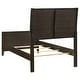 preview thumbnail 19 of 30, Wilkes 51-inch Upholstered Bed Dark Cocoa