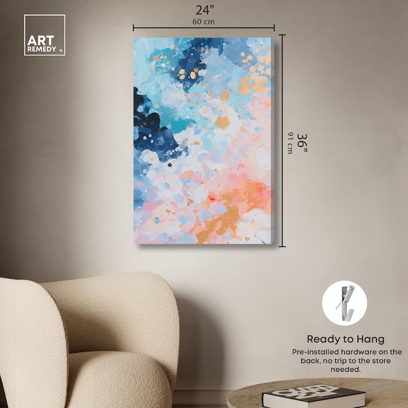 Vibrant Vortex Canvas by Art Remedy, Gallery Wrapped