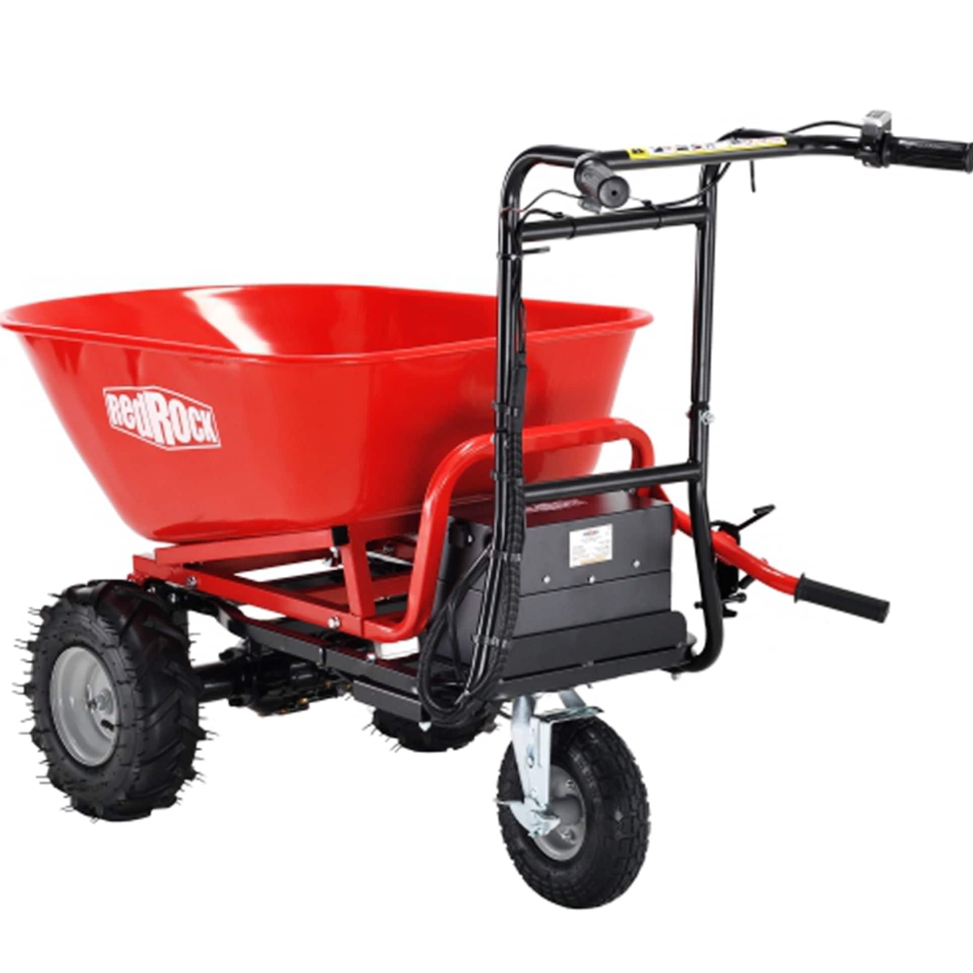Rock Wheelbarrow Utility Cart Electric Powered Cart N A Bed