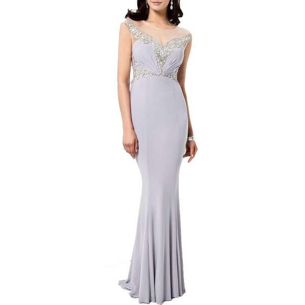 terani couture silver dress