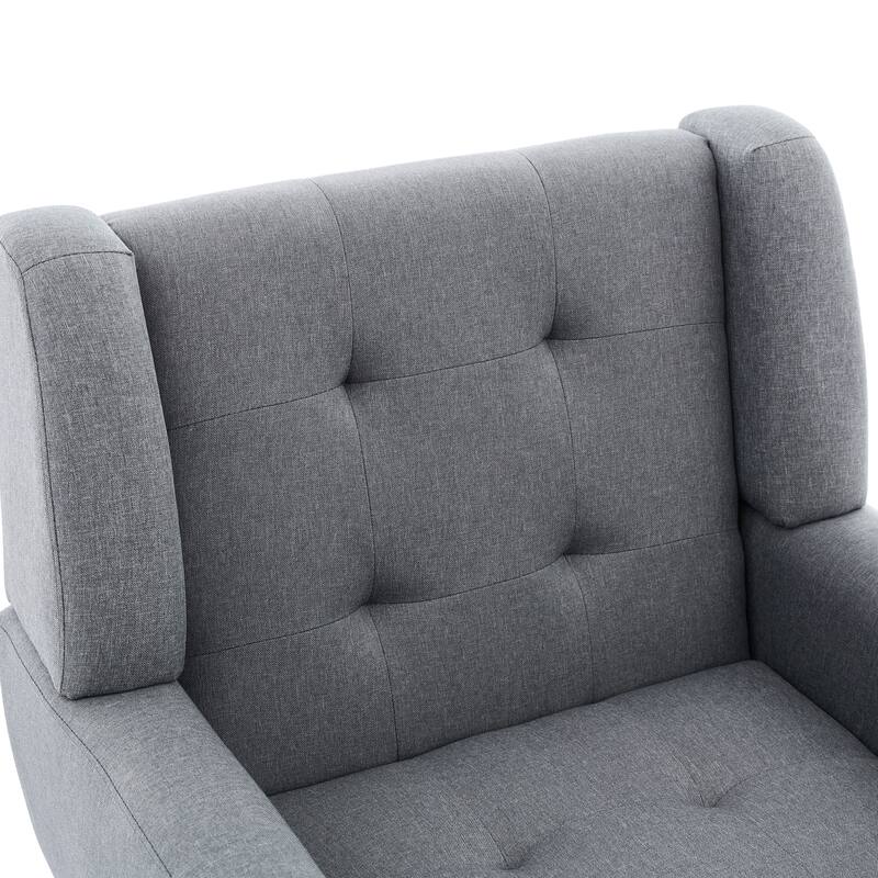 Set of 2 Tufted Upholstered Accent Armchair