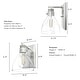 preview thumbnail 10 of 12, Hunter Van Nuys 1-Light Wall Sconce - Damp Rated - Bathroom, Laundry, Hallway - Transitional, Vintage, Industrial