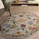 preview thumbnail 6 of 10, SAFAVIEH Handmade Chelsea Rubi French Country Floral Wool Rug