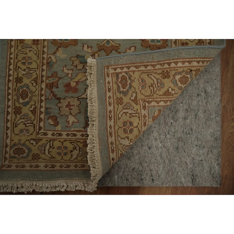 Hand Knotted Oriental 100% Wool Carpet Traditional All-Over Navy Blue & Blues Ziegler Area Rug - 3' 9'' X 2' 0''