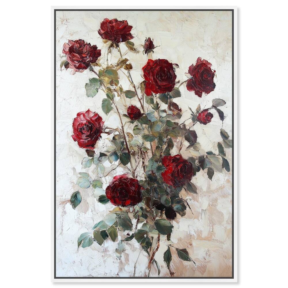 Velvet Vermilion I Canvas by Art Remedy