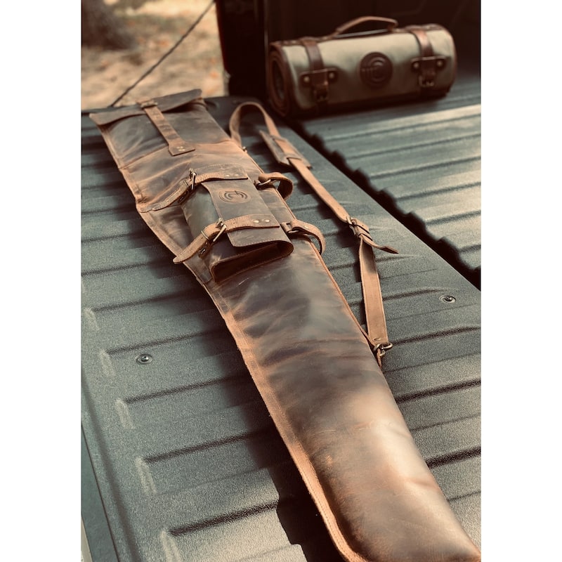 Outdoor Leisure Products Model CT10006 Leather Shotgun Case